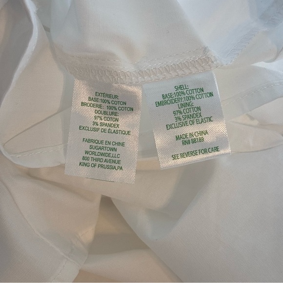 NWT Lily Pulitzer Rocko Eyelet Romper Ruffled Skirt 100% Cotton White Size 10 - Picture 13 of 14